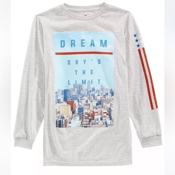 NWT Univibe dream the sky’s the limit cityscape long sleeve tee size xl - Picture 1 of 5